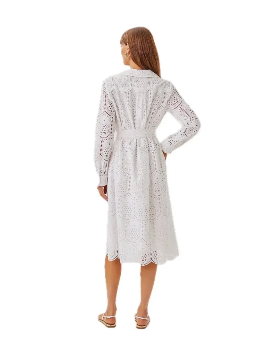 Lilly Pulitzer Midi Shirtdress in Resort White Pineapple - Picture 2 of 12